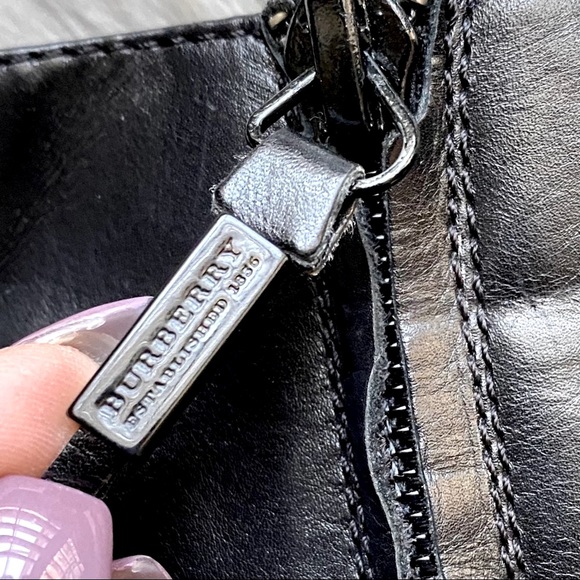 Burberry Leather Ankle Boots Booties - Picture 8 of 13